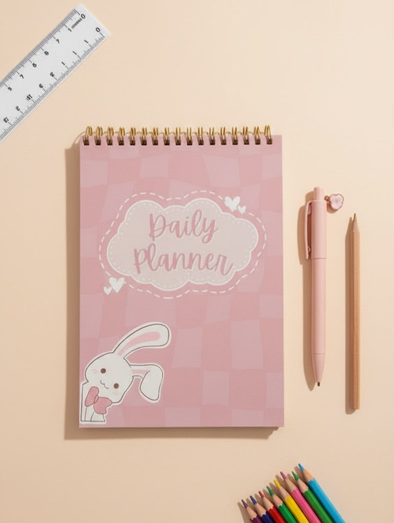A5 Daily Planner Notepad – Aesthetic Cute To-Do Sheets for Office, School & Home