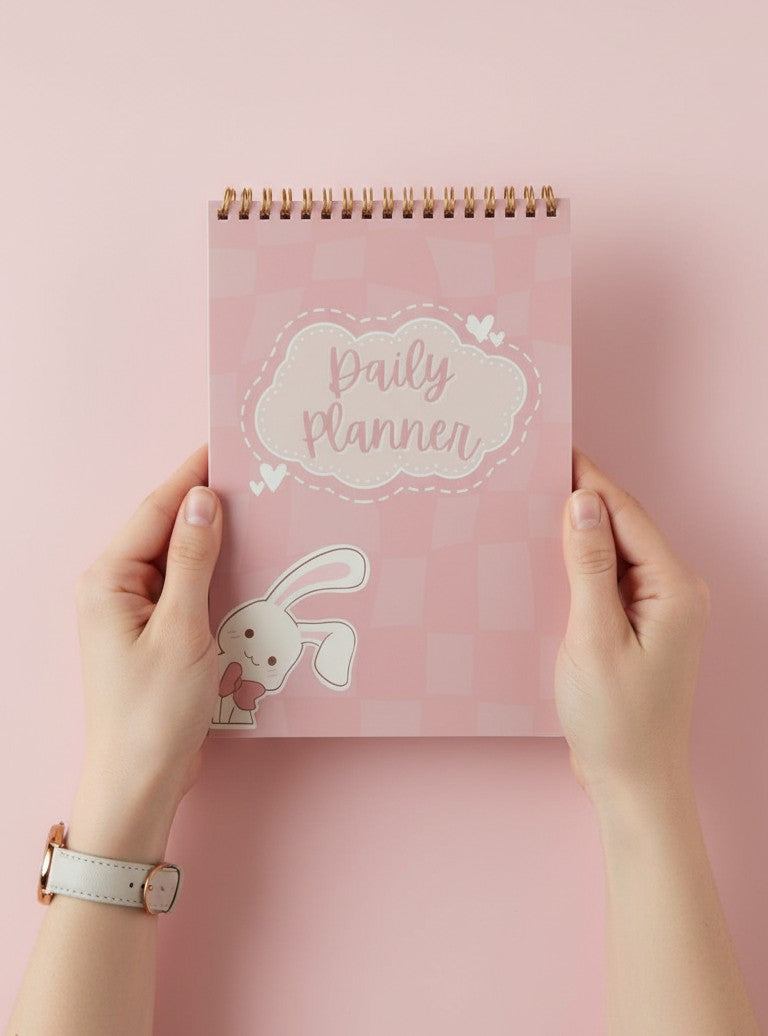 A5 Daily Planner Notepad – Aesthetic Cute To-Do Sheets for Office, School & Home