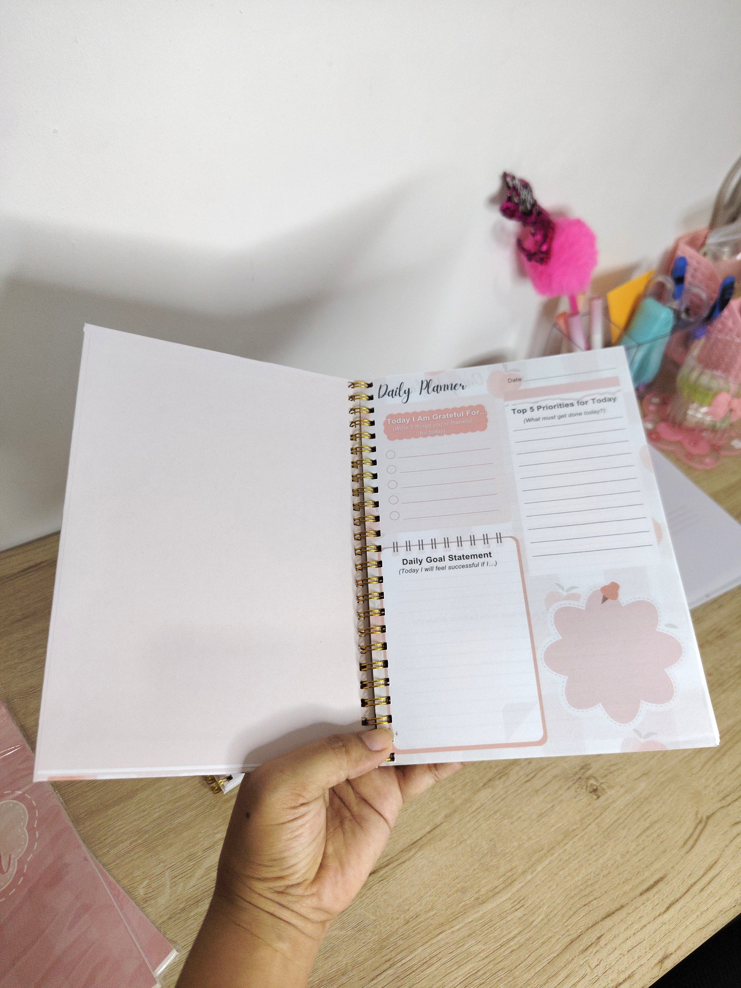 A5 Daily Planner Notebook | Goal Setting & Productivity