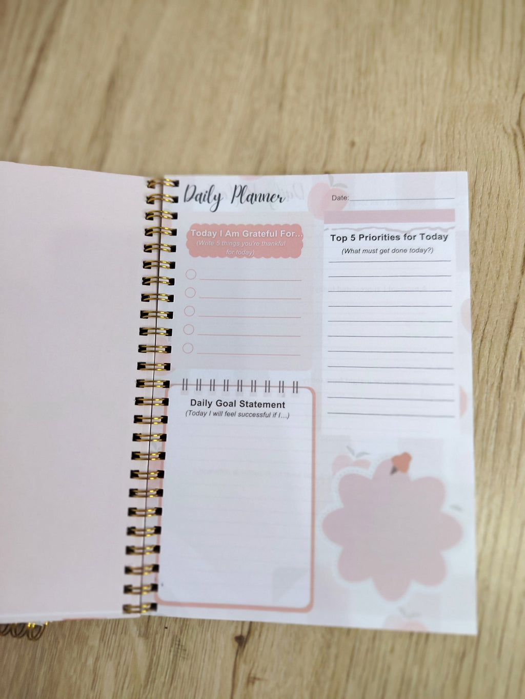 A5 Daily Planner Notebook | Goal Setting & Productivity